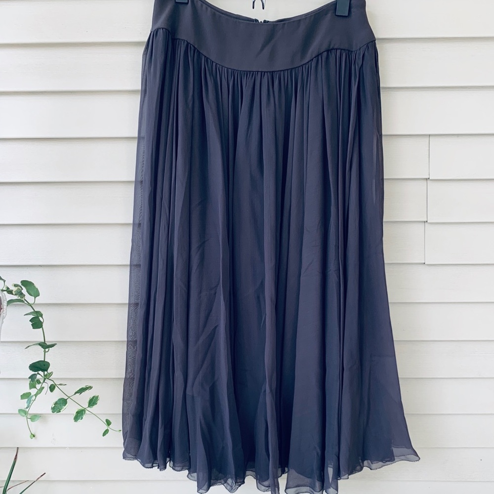 Flowy slate blue skirt